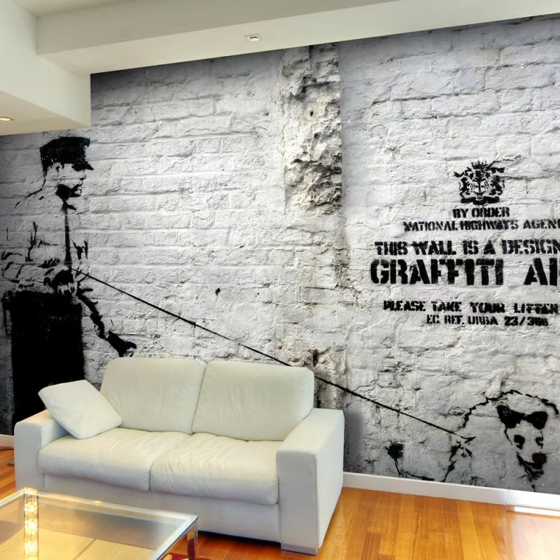 Fototapeta - Banksy - Graffiti Area - obrazek 1