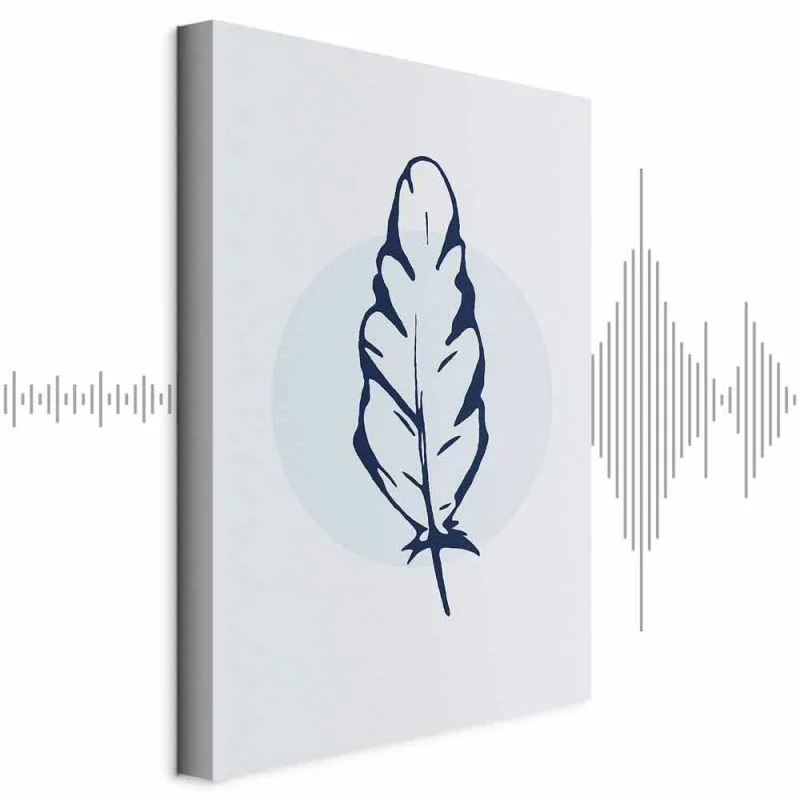 Obraz - Niebieskie pióro (1-częściowy) pionowy - obrazek 1