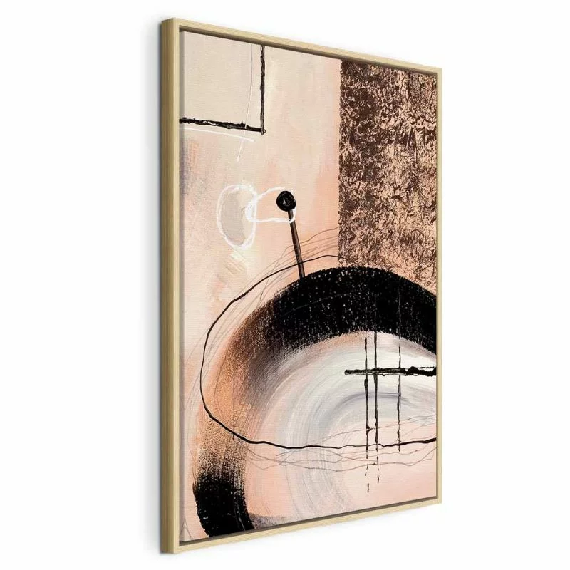 Obraz - Sztuka kształtów (1-częściowy) - abstrakcja ręcznie malowanego dzieła - obrazek 1