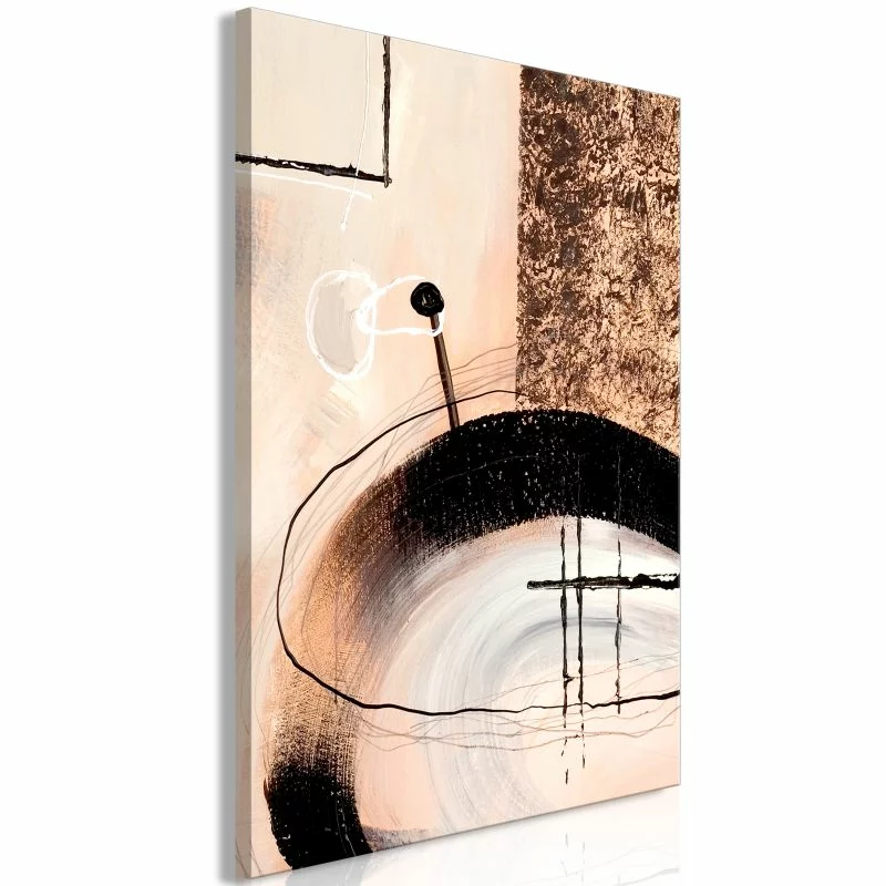 Obraz - Sztuka kształtów (1-częściowy) - abstrakcja ręcznie malowanego dzieła - obrazek 1