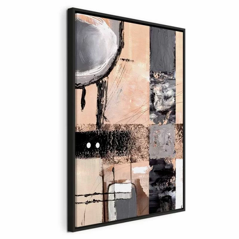 Obraz - Zaklęte wizje (1-częściowy) - artystyczne tło w abstrakcyjnej formie - obrazek 1