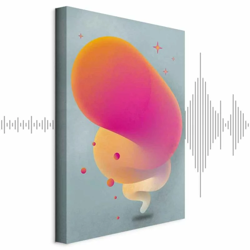 Obraz - Różowa smuga (1-częściowy) pionowy - obrazek 1