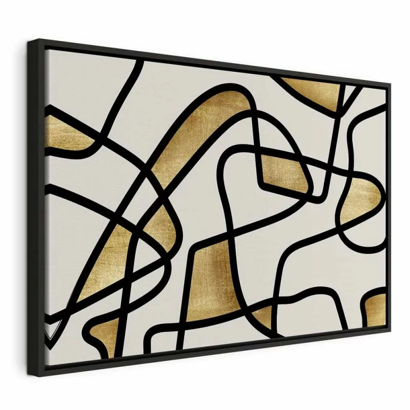 Obraz - Złota spirala (1-częściowy) szeroki - obrazek 1