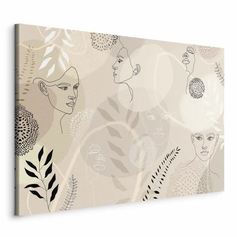 Obraz - Kobieca grafika liniowa - obrazek 1