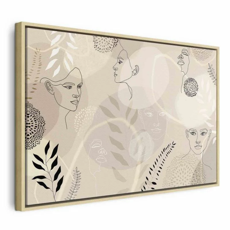Obraz - Kobieca grafika liniowa - obrazek 1