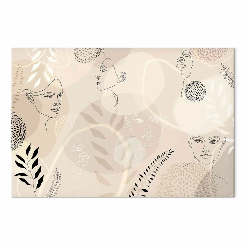 Obraz - Kobieca grafika liniowa - obrazek 1