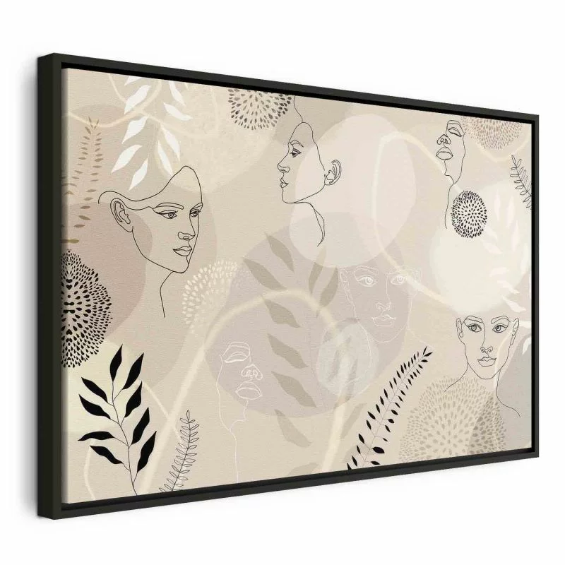 Obraz - Kobieca grafika liniowa - obrazek 1