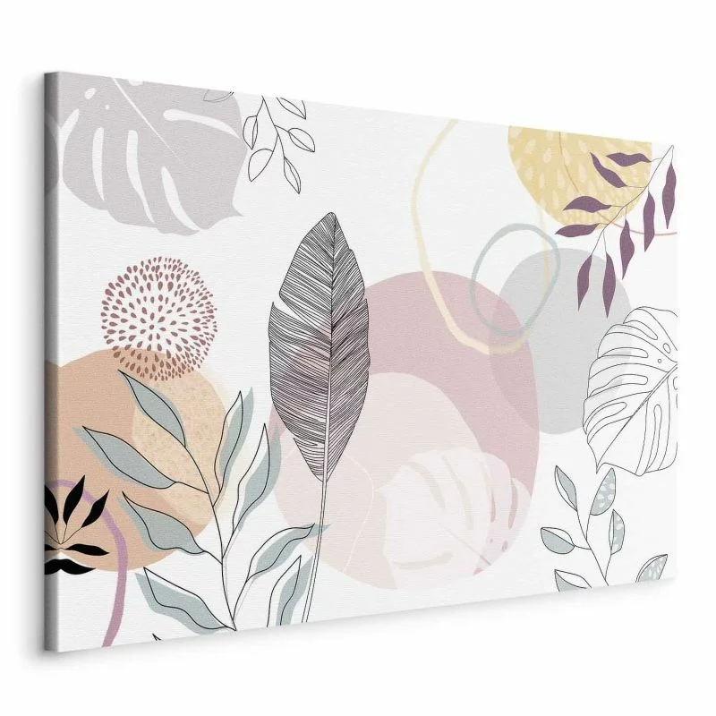 Obraz - Pastelowa grafika liniowa - obrazek 1