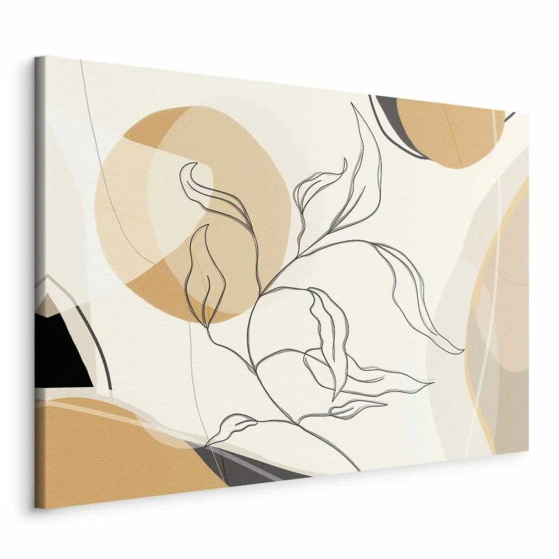 Obraz - Pejzaż z listkiem - obrazek 1