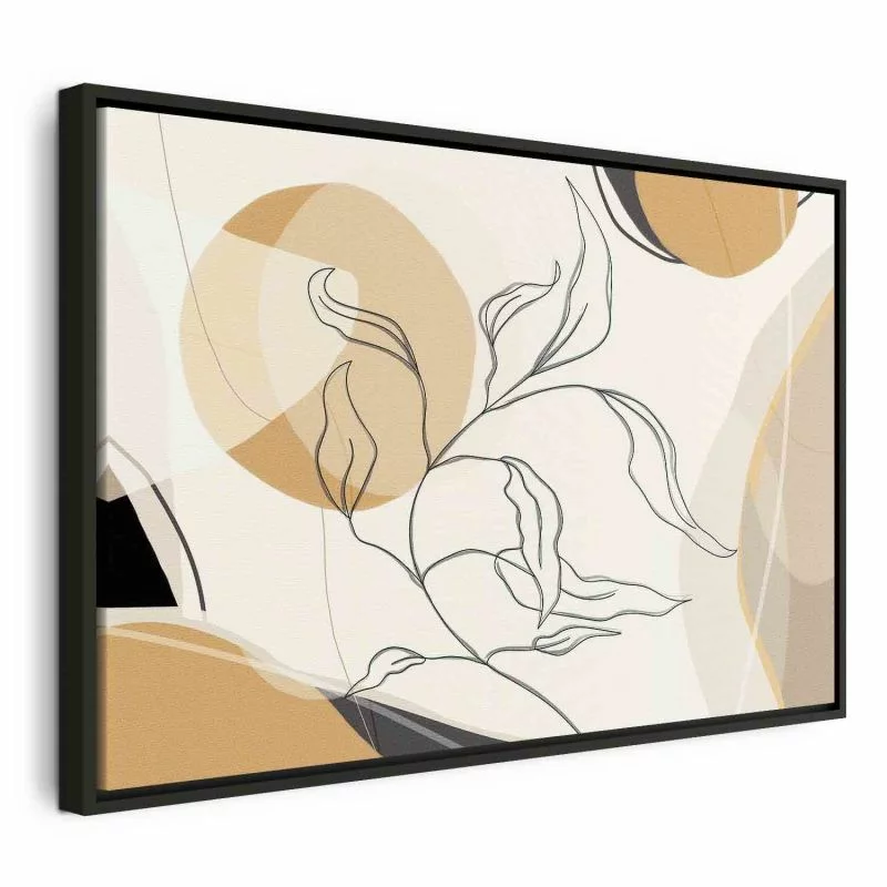 Obraz - Pejzaż z listkiem - obrazek 1