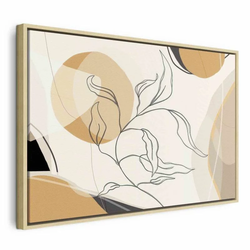 Obraz - Pejzaż z listkiem - obrazek 1