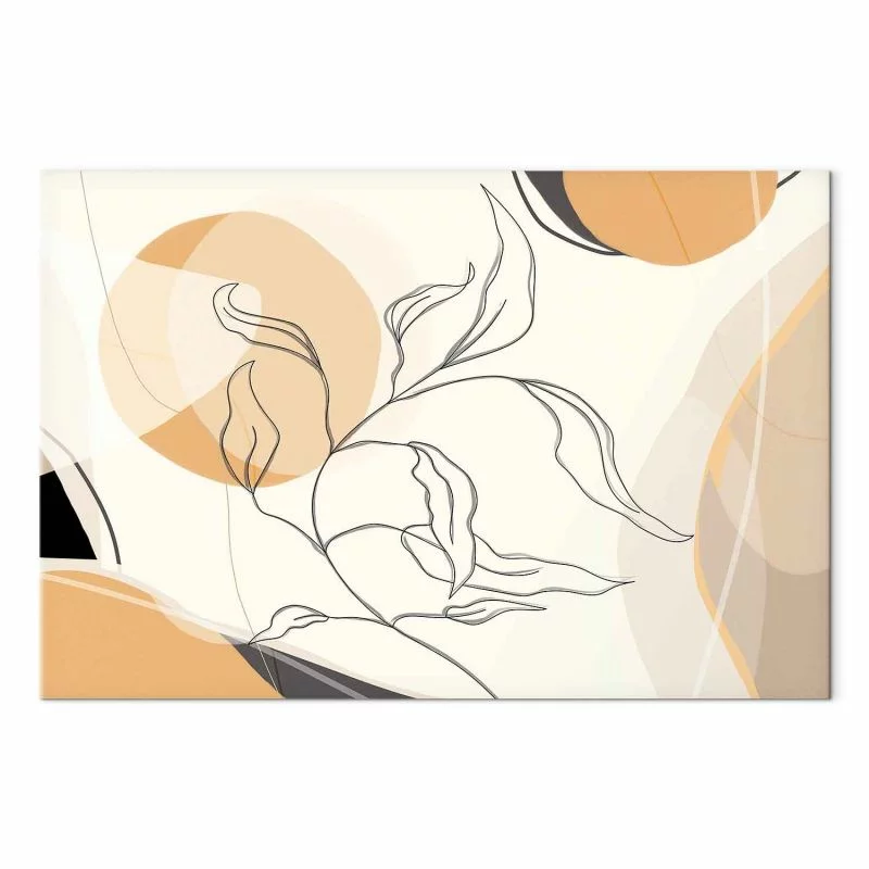 Obraz - Pejzaż z listkiem - obrazek 1