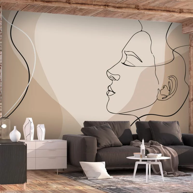 Fototapeta - Line art - kobiecość - obrazek 1