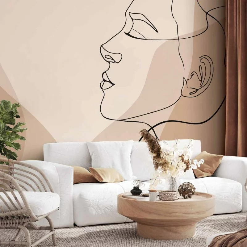 Fototapeta - Line art - kobiecość - obrazek 1