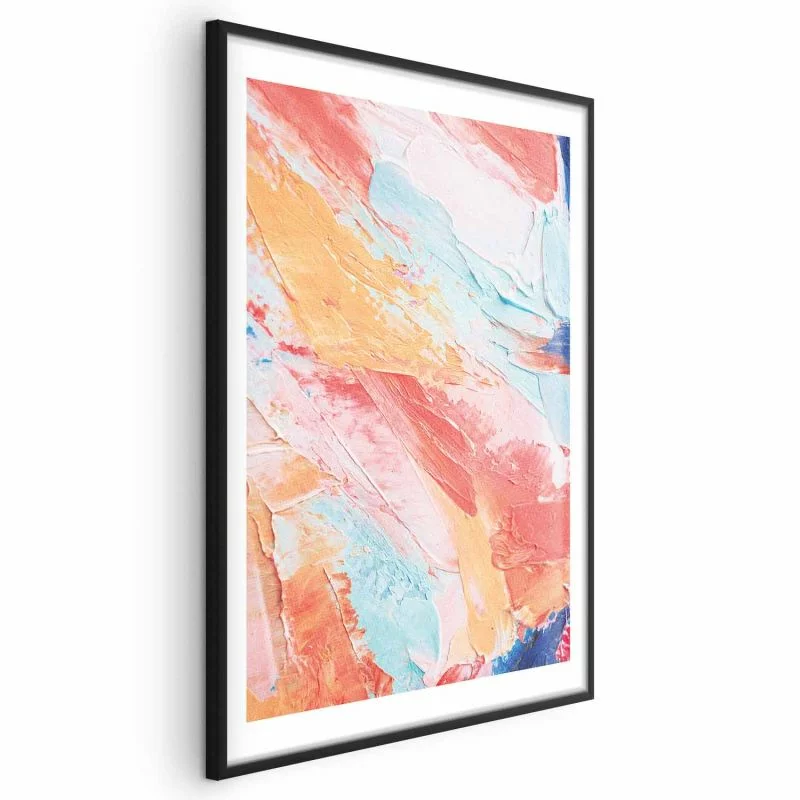 Plakat - Kolorowa Harmonia - dynamiczne przejścia barw w pastelowych tonach - obrazek 1