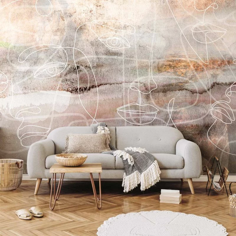 Fototapeta - Przenikające twarze - obrazek 1