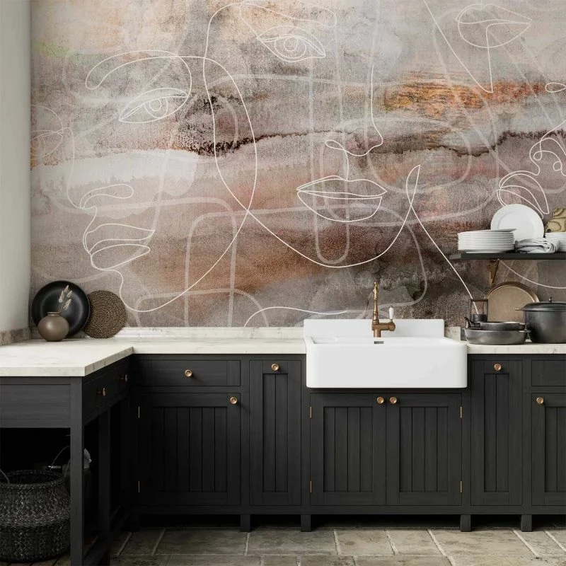 Fototapeta - Przenikające twarze - obrazek 1