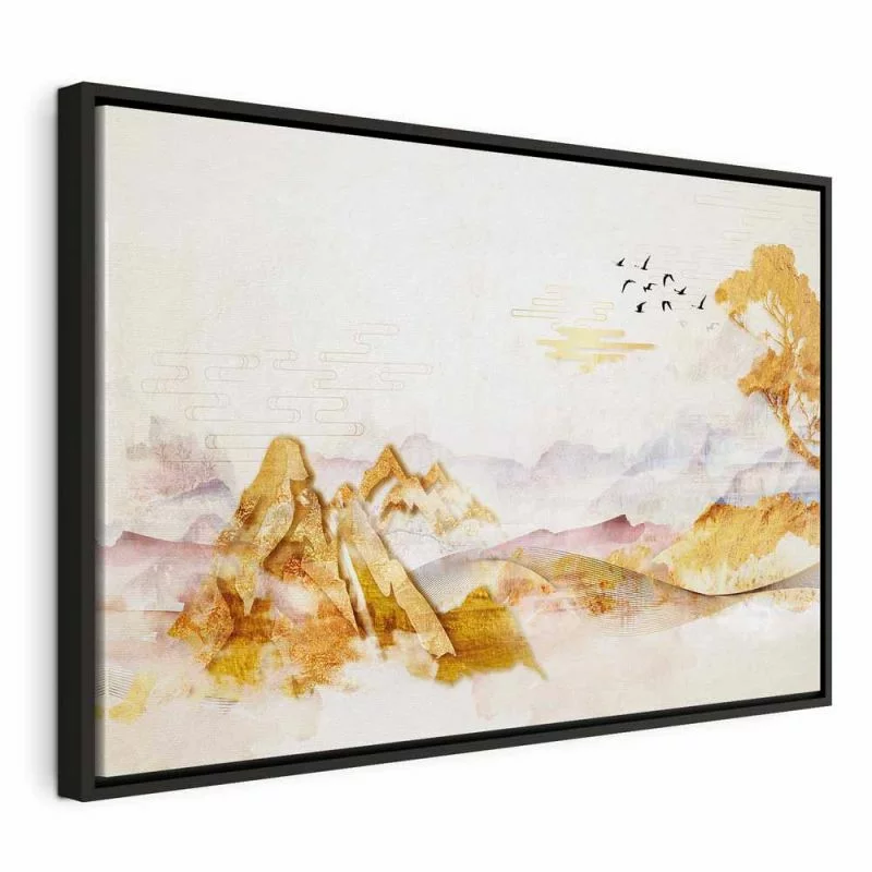 Obraz - Złote góry (1-częściowy) szeroki - obrazek 1