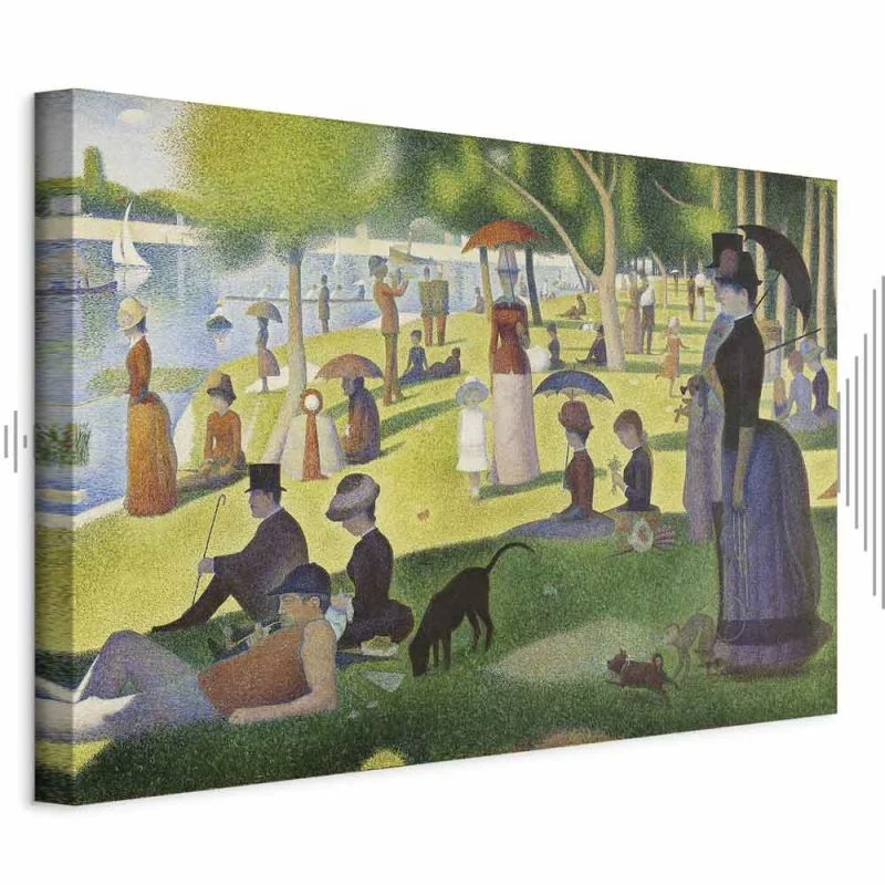 Obraz - Georges Seurat – Niedzielne popołudnie na wyspie Grande Jatte - obrazek 1