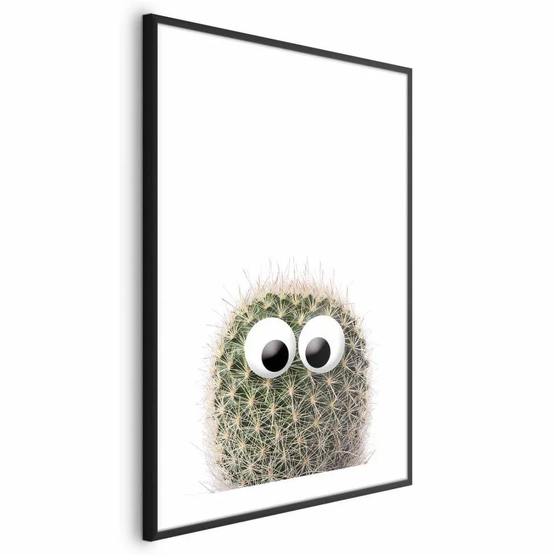Plakat - Kaktus z oczami - obrazek 1