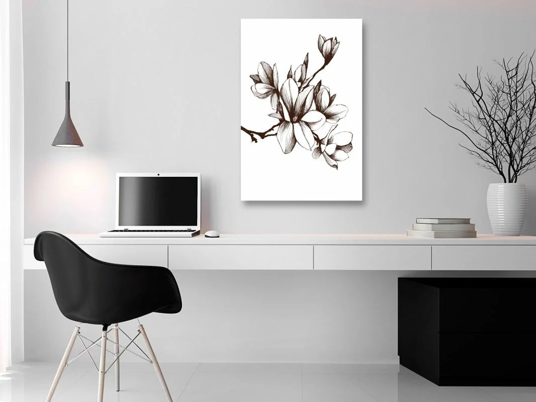 Obraz - Renesansowe magnolie (1-częściowy) pionowy - obrazek 1