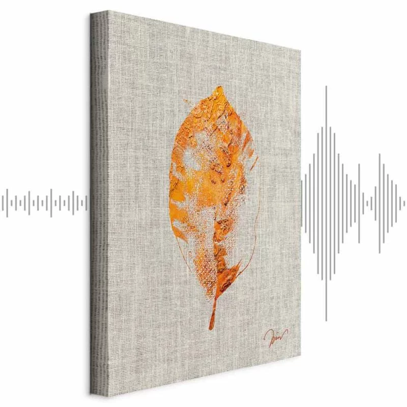 Obraz - Złota flora (1-częściowy) pionowy - obrazek 1