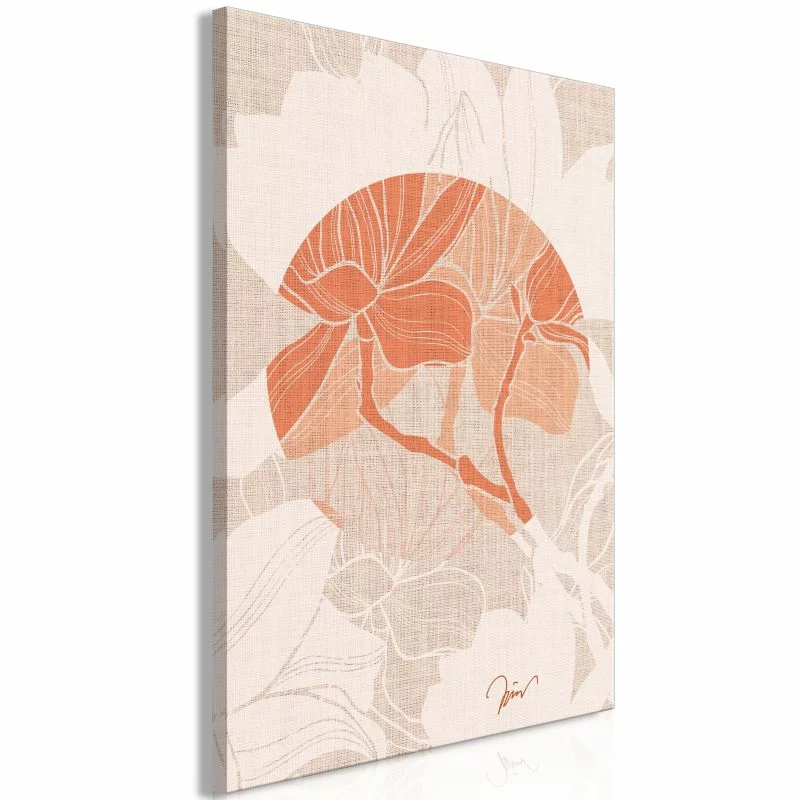 Obraz - Stylowa magnolia (1-częściowy) pionowy - obrazek 1