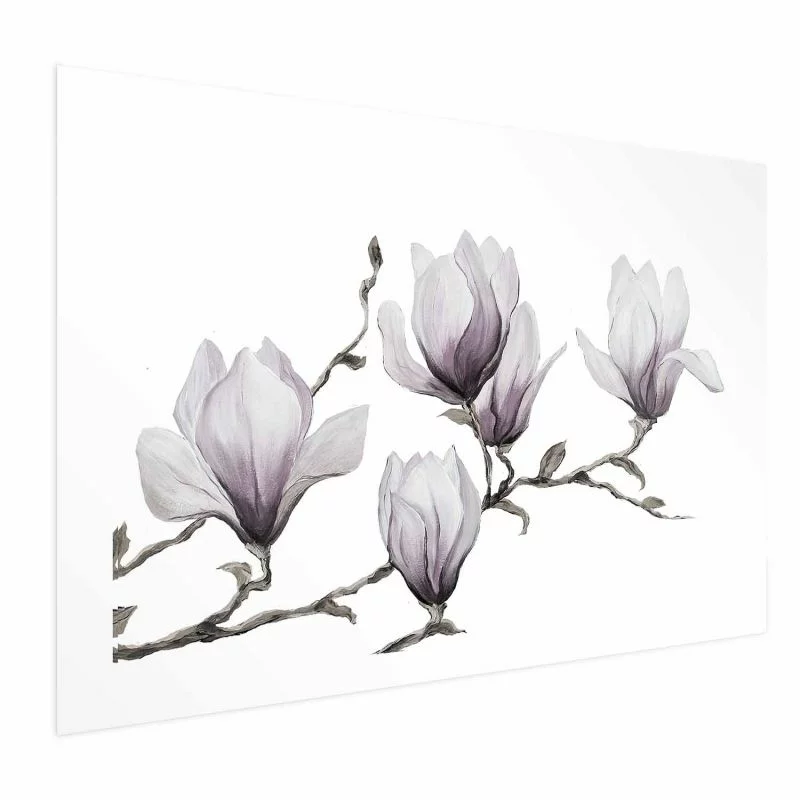 Plakat - Malowane magnolie - obrazek 1
