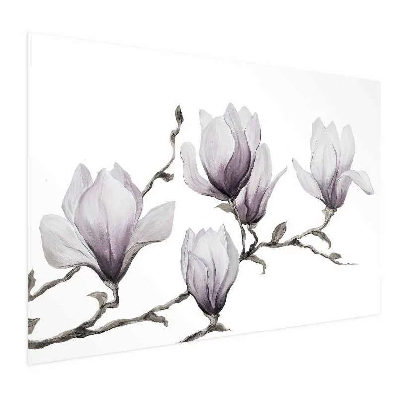 Plakat - Malowane magnolie - obrazek 1