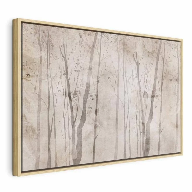 Obraz - Beżowy las myśli (1-częściowy) szeroki - obrazek 1