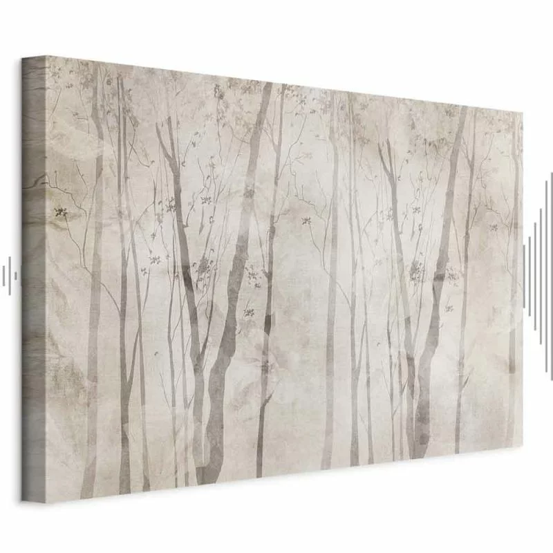 Obraz - Beżowy las myśli (1-częściowy) szeroki - obrazek 1