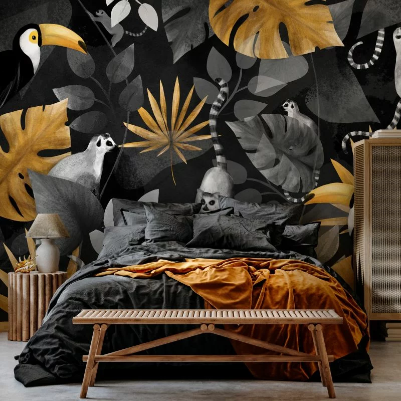 Fototapeta - Wesołe lemury - obrazek 1