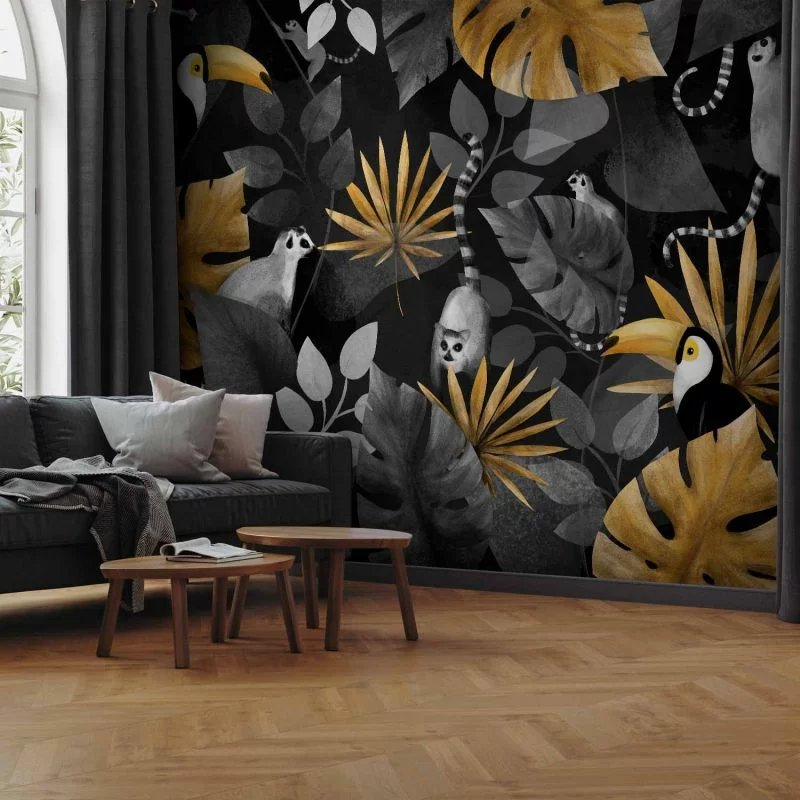 Fototapeta - Wesołe lemury - obrazek 1