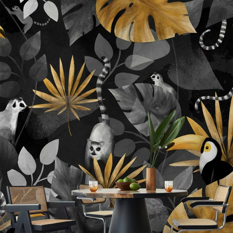 Fototapeta - Wesołe lemury - obrazek 1