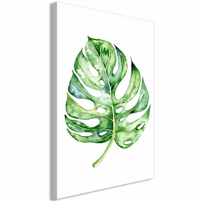 Obraz - Akwarelowa monstera (1-częściowy) pionowy - obrazek 1
