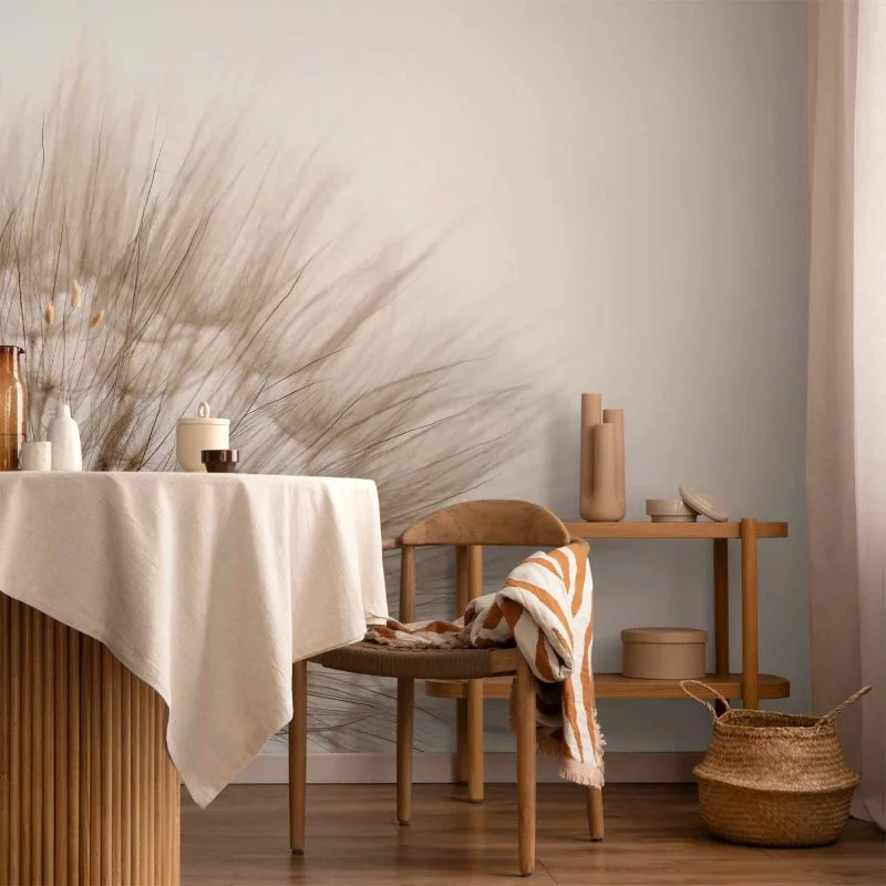 Fototapeta - Natura w przybliżeniu - motyw zbliżonego kwiatu dmuchawca w sepii - obrazek 1