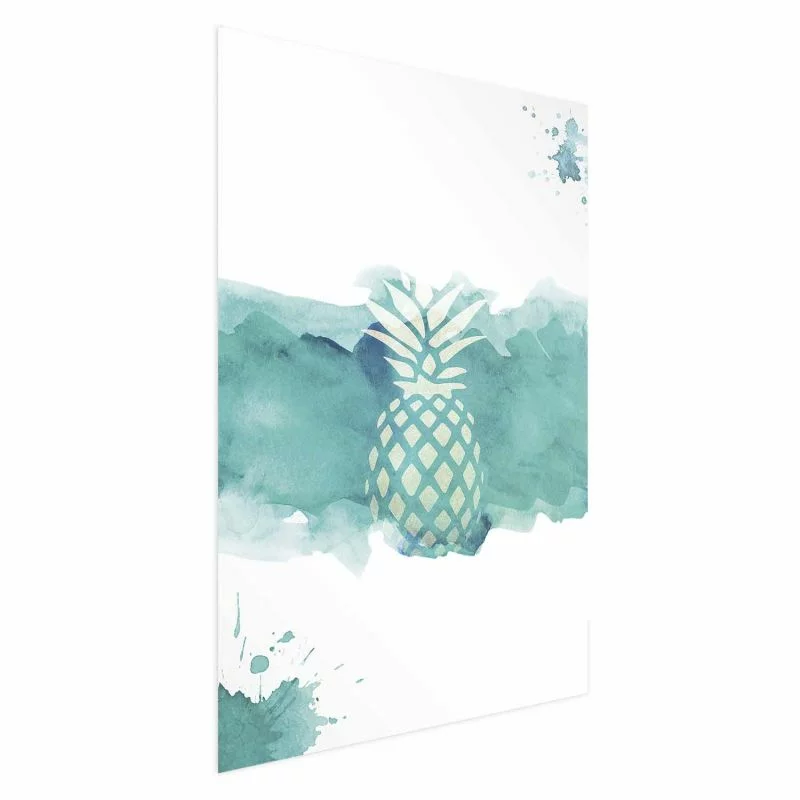 Plakat - Ananas w akwarelach - obrazek 1