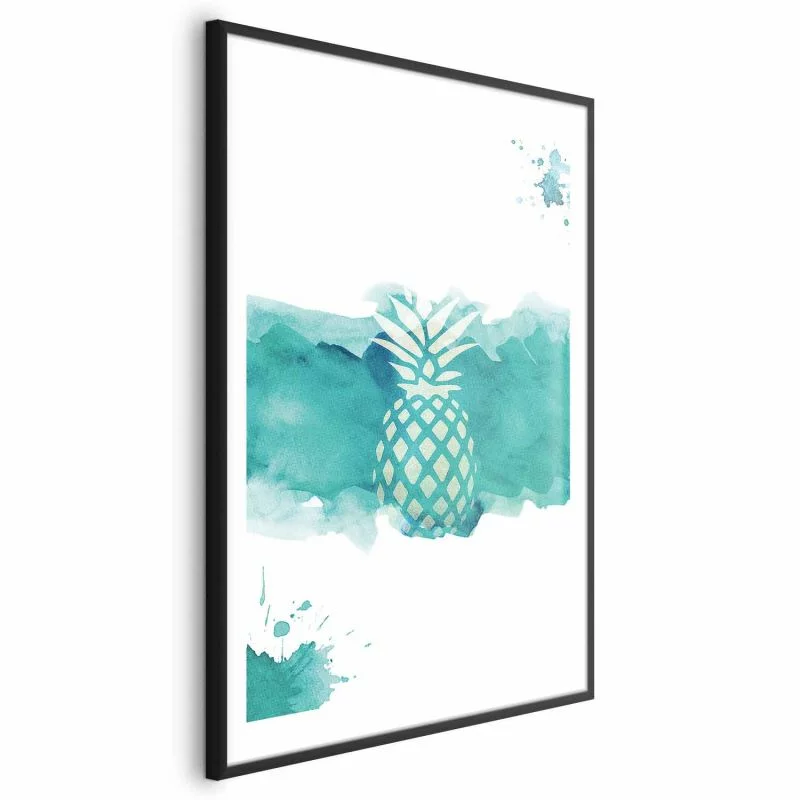 Plakat - Ananas w akwarelach - obrazek 1