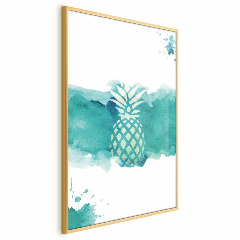 Plakat - Ananas w akwarelach - obrazek 1