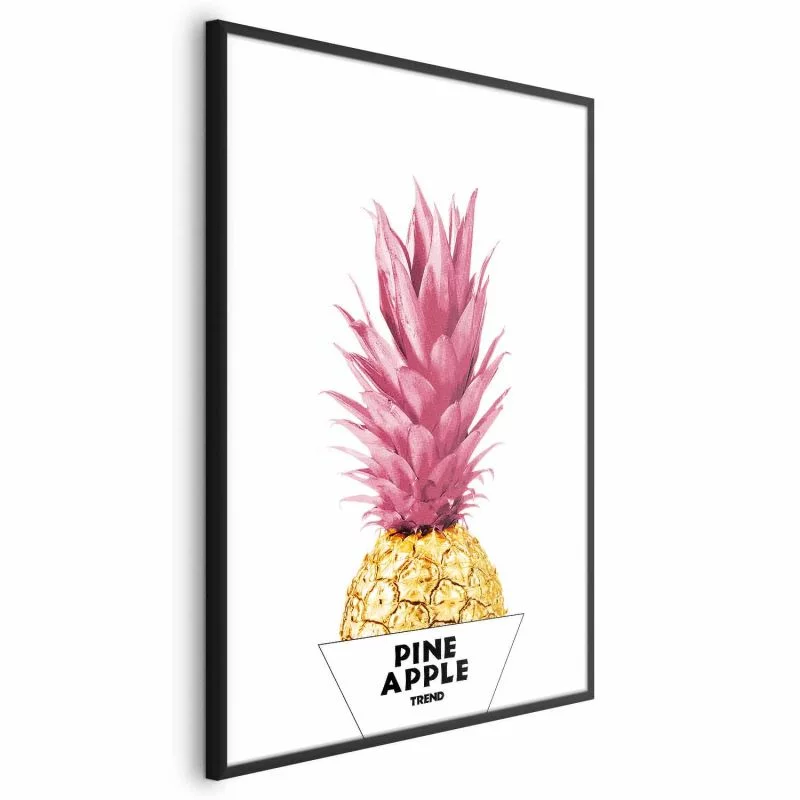Plakat - Złoty ananas - obrazek 1