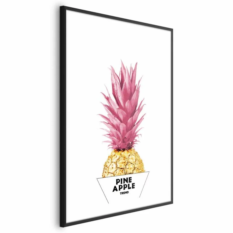 Plakat - Złoty ananas - obrazek 1