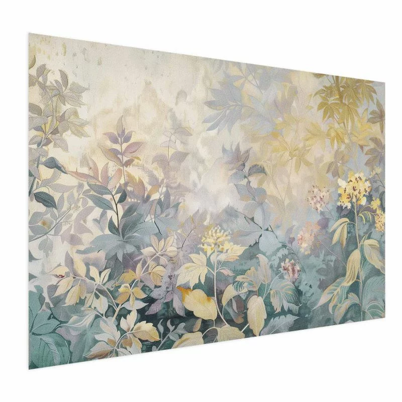 Plakat - Gobelinowy wzór w kolorowe kwiaty - obrazek 1