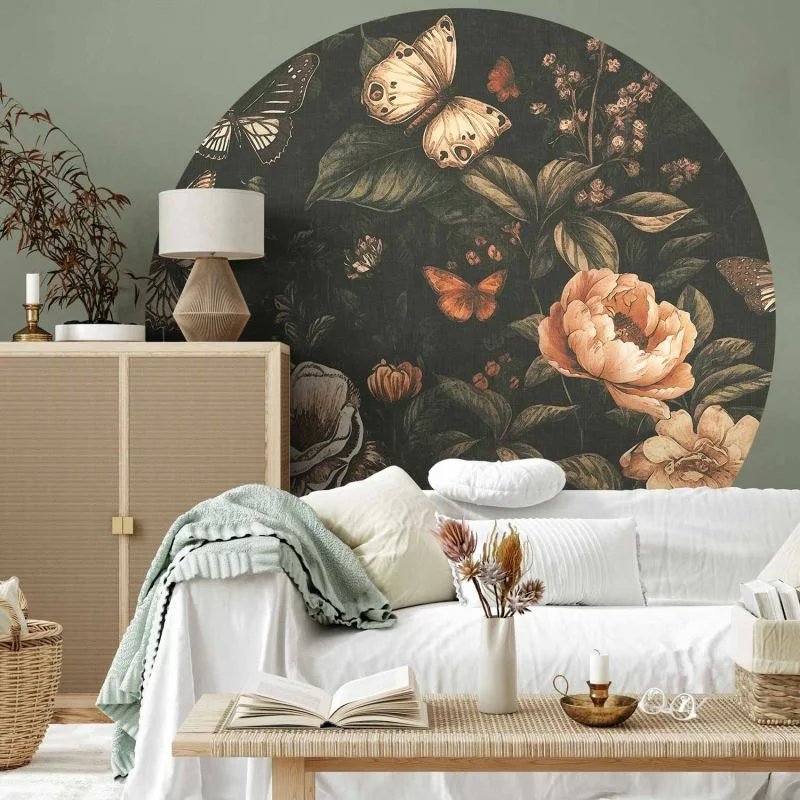 Fototapeta okrągła - Rustykalny ogród - obrazek 1