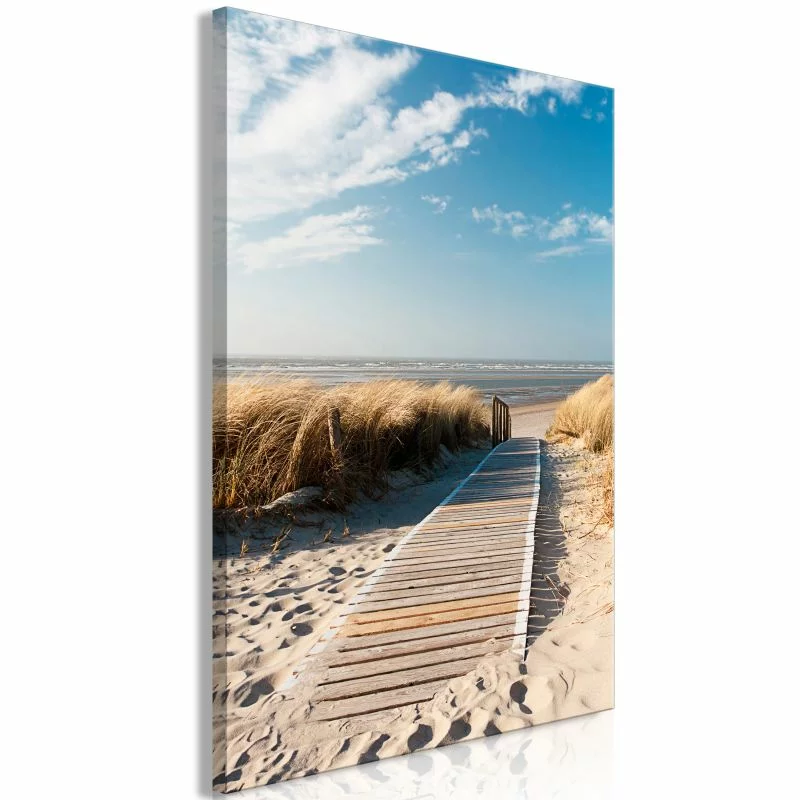 Obraz - Samotna plaża (1-częściowy) pionowy - obrazek 1