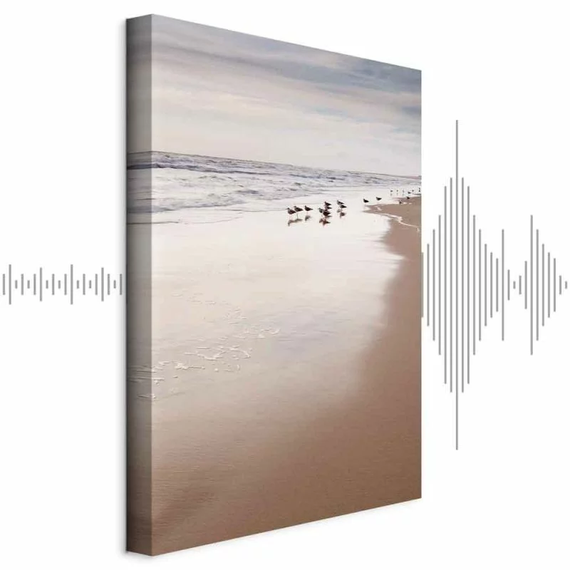 Obraz - Jesienna plaża (1-częściowy) pionowy - obrazek 1