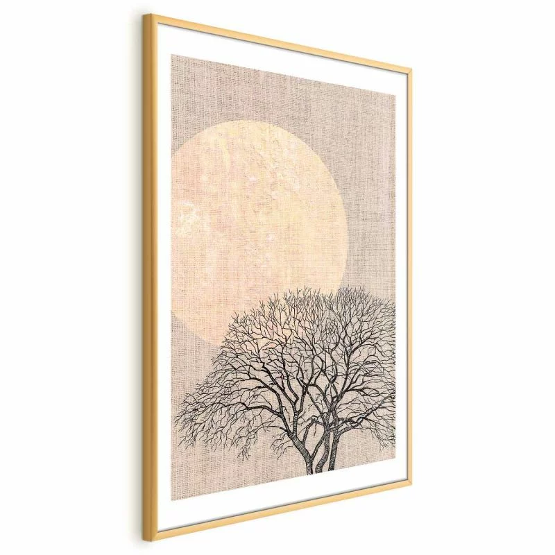 Plakat - Poranna pełnia księżyca - obrazek 1