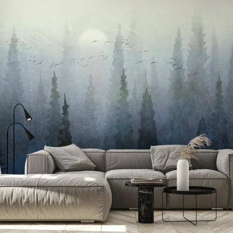 Fototapeta wodoodporna - Przelot nad lasem - drugi wariant - obrazek 1