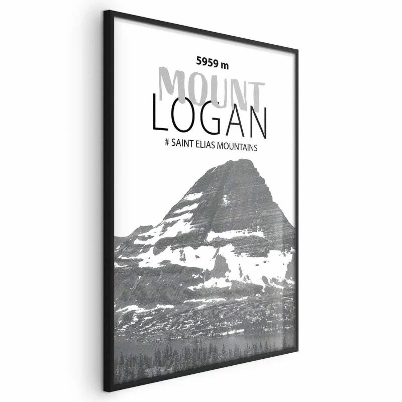Plakat - Majestatyczny szczyt górski Mount Logan korona gór pejzaż górski - obrazek 1