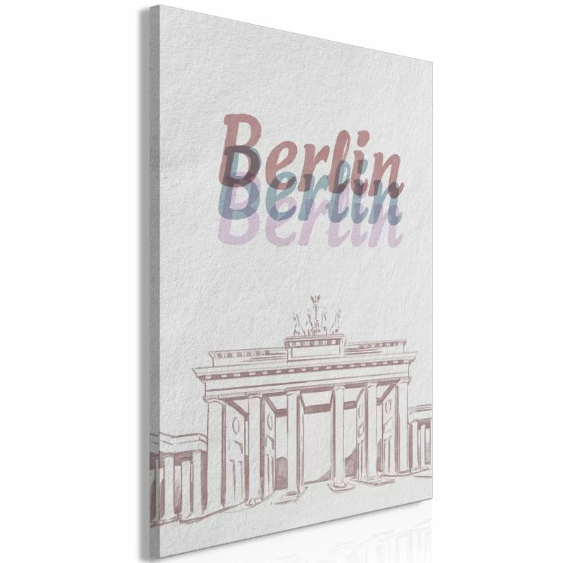Obraz - Berlin w akwarelach (1-częściowy) pionowy - obrazek 1