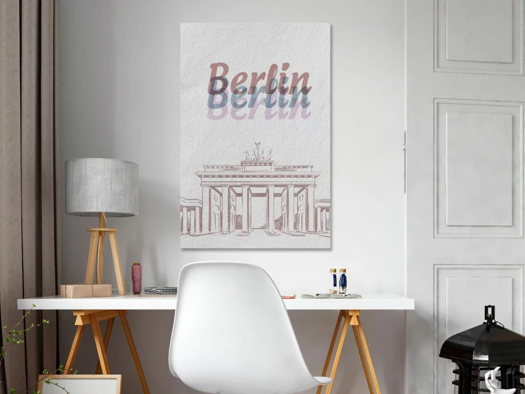 Obraz - Berlin w akwarelach (1-częściowy) pionowy - obrazek 1